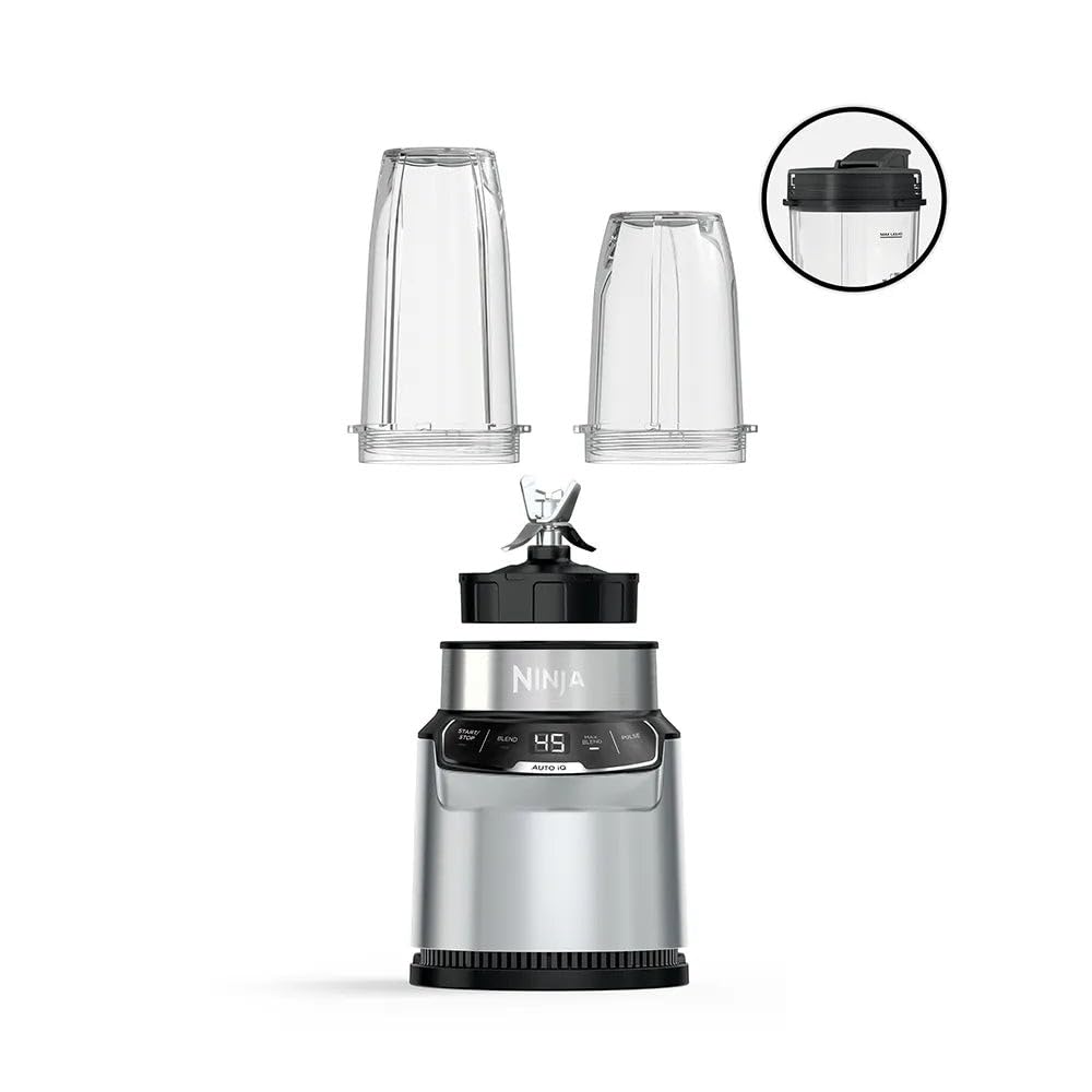 Ninja Nutri-Blender Pro with Auto-iQ, BN500, Cloud Silver
