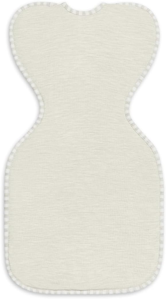 Love To Dream Swaddle UP 1.0 TOG, Baby Sleeping Bag, Fabric for Moderate Temp (20-24°C), Arms Up Position, Hip-Healthy, Twin Zipper for Easy Nappy Changes, 3.5-6kg, Sand Dollar