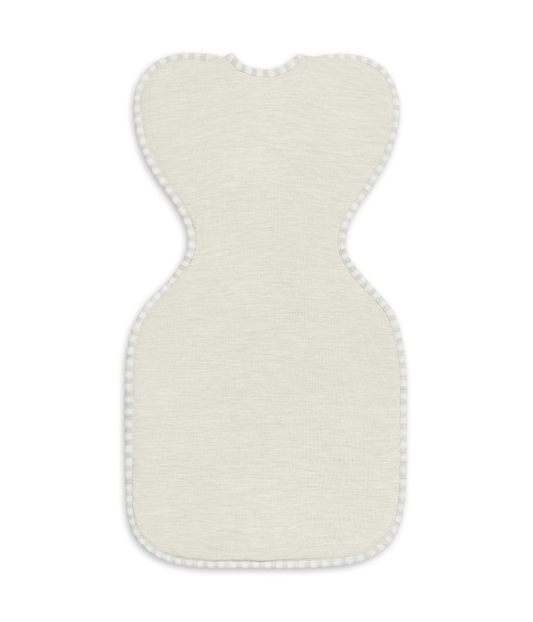 Love To Dream Swaddle UP 1.0 TOG, Baby Sleeping Bag, Fabric for Moderate Temp (20-24°C), Arms Up Position, Hip-Healthy, Twin Zipper for Easy Nappy Changes, 3.5-6kg, Sand Dollar