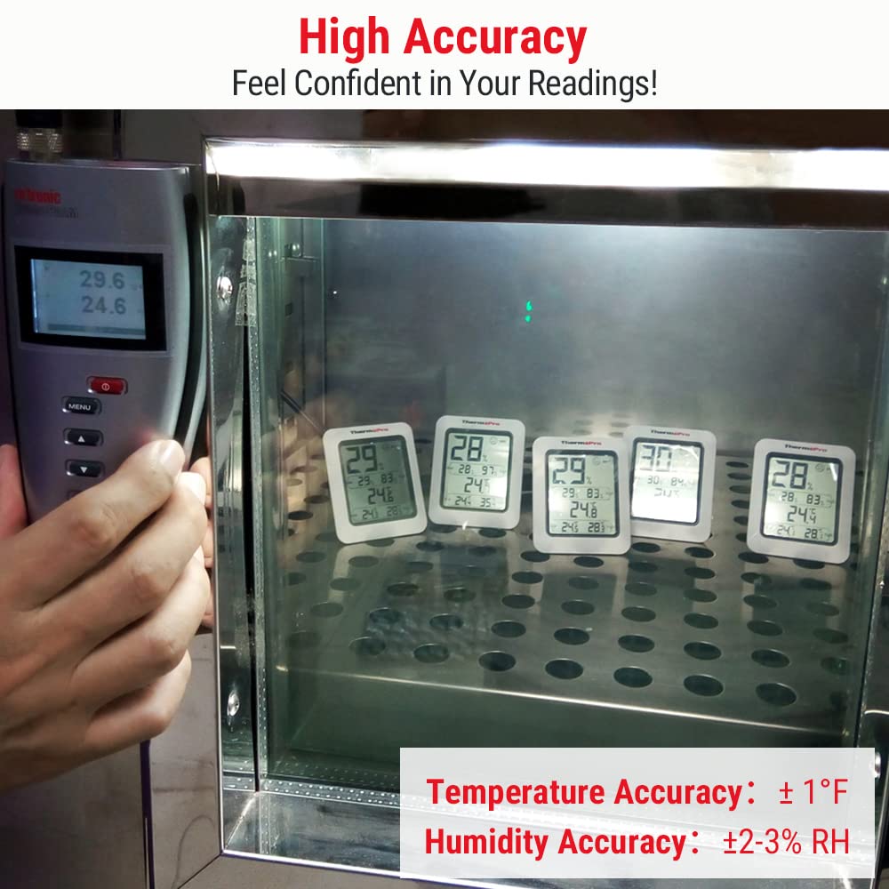 ThermoPro TP50 Digital Hygrometer Indoor Thermometer Humidity Monitor with Temperature Humidity Gauge