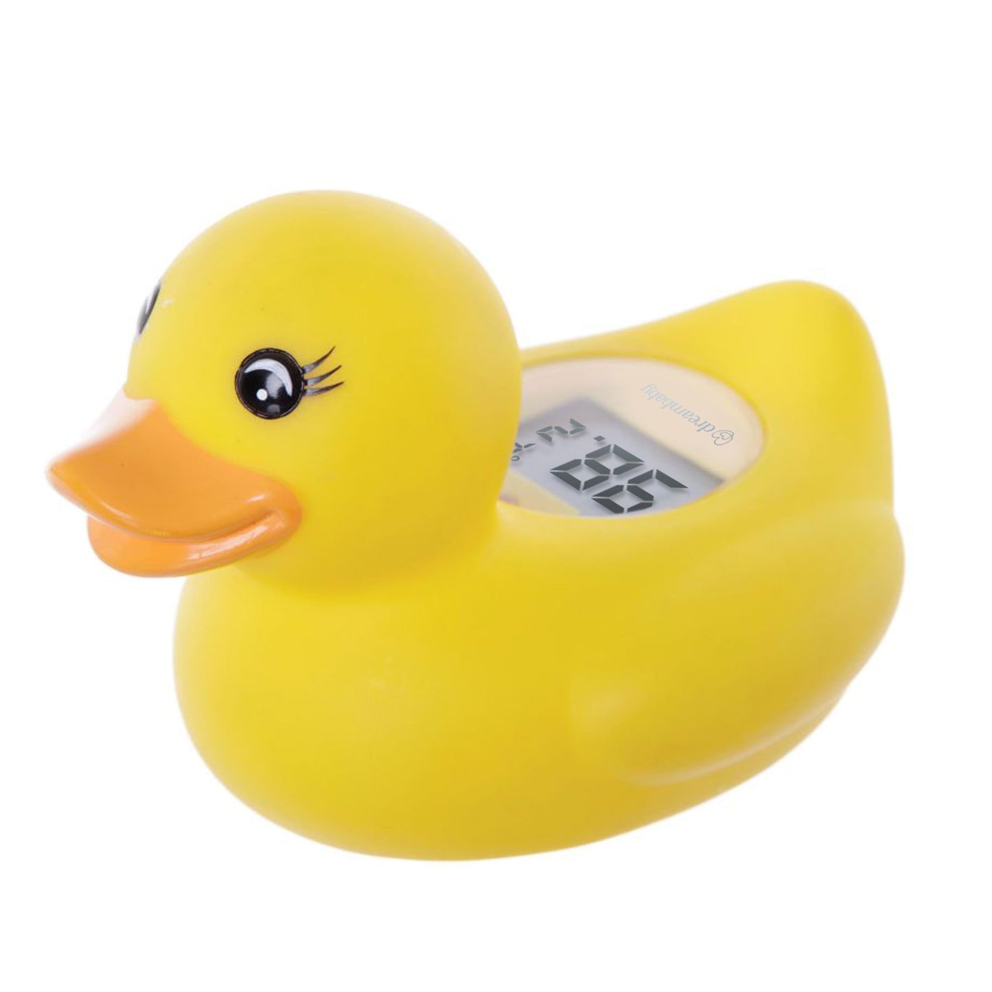 Dreambaby Duck Baby Bath Thermometer - Instant Read Digital Thermometer for Water and Room Temperature - Floating Baby Bath Toy