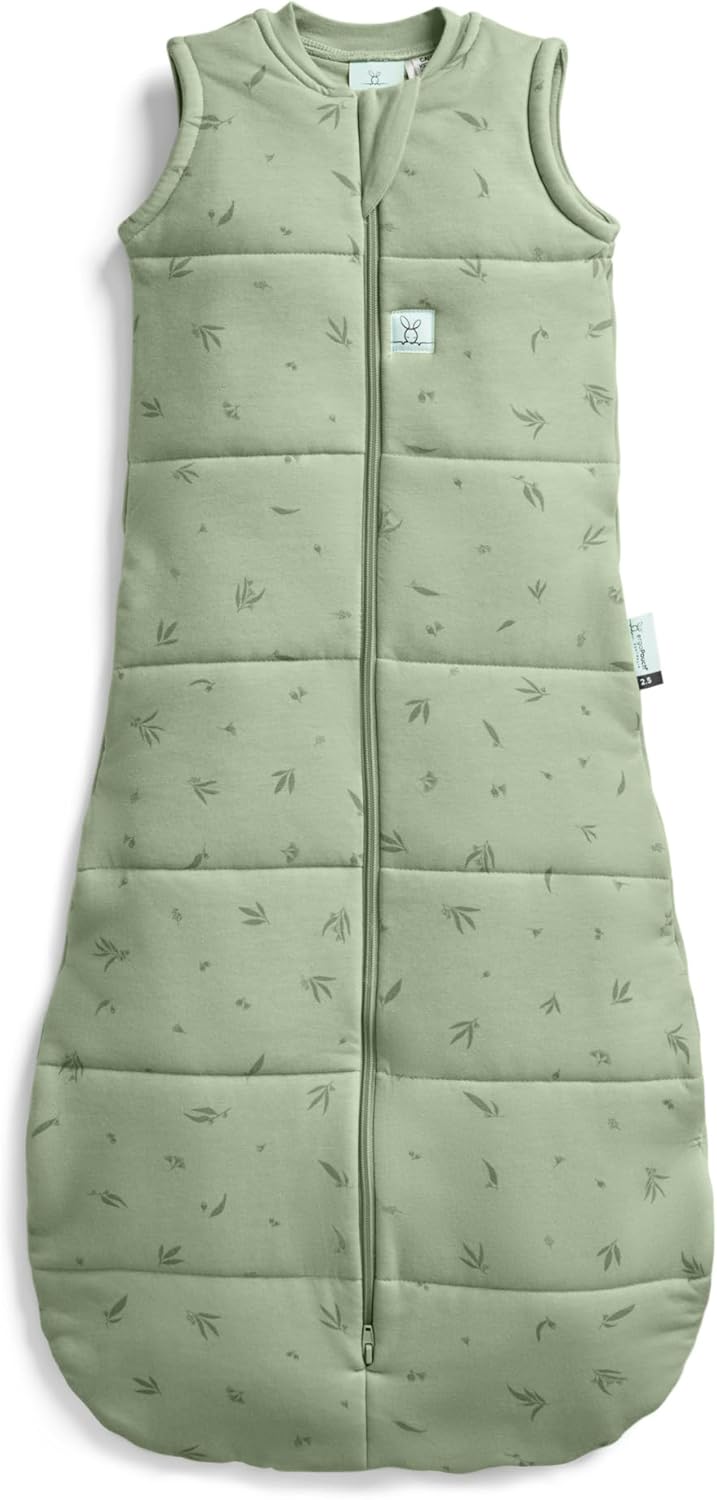 ergoPouch 2.5 TOG Sleeping Bag – Sleeveless – 8–24 Months – Oatmeal Marle Print – Organic Jersey Cotton – Ideal First Sleeping Bag for Arms-Out Sleepers – Safe & Comfortable Design