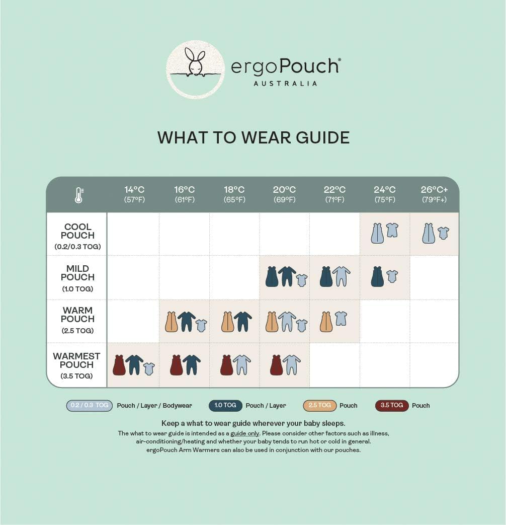 ergoPouch 2.5 TOG Sleeping Bag – Sleeveless – 8–24 Months – Oatmeal Marle Print – Organic Jersey Cotton – Ideal First Sleeping Bag for Arms-Out Sleepers – Safe & Comfortable Design
