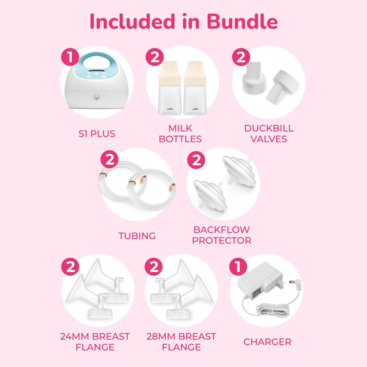 Spectra S1 Plus Hospital Grade Double Electric Breast Pump with Rechargeable Battery