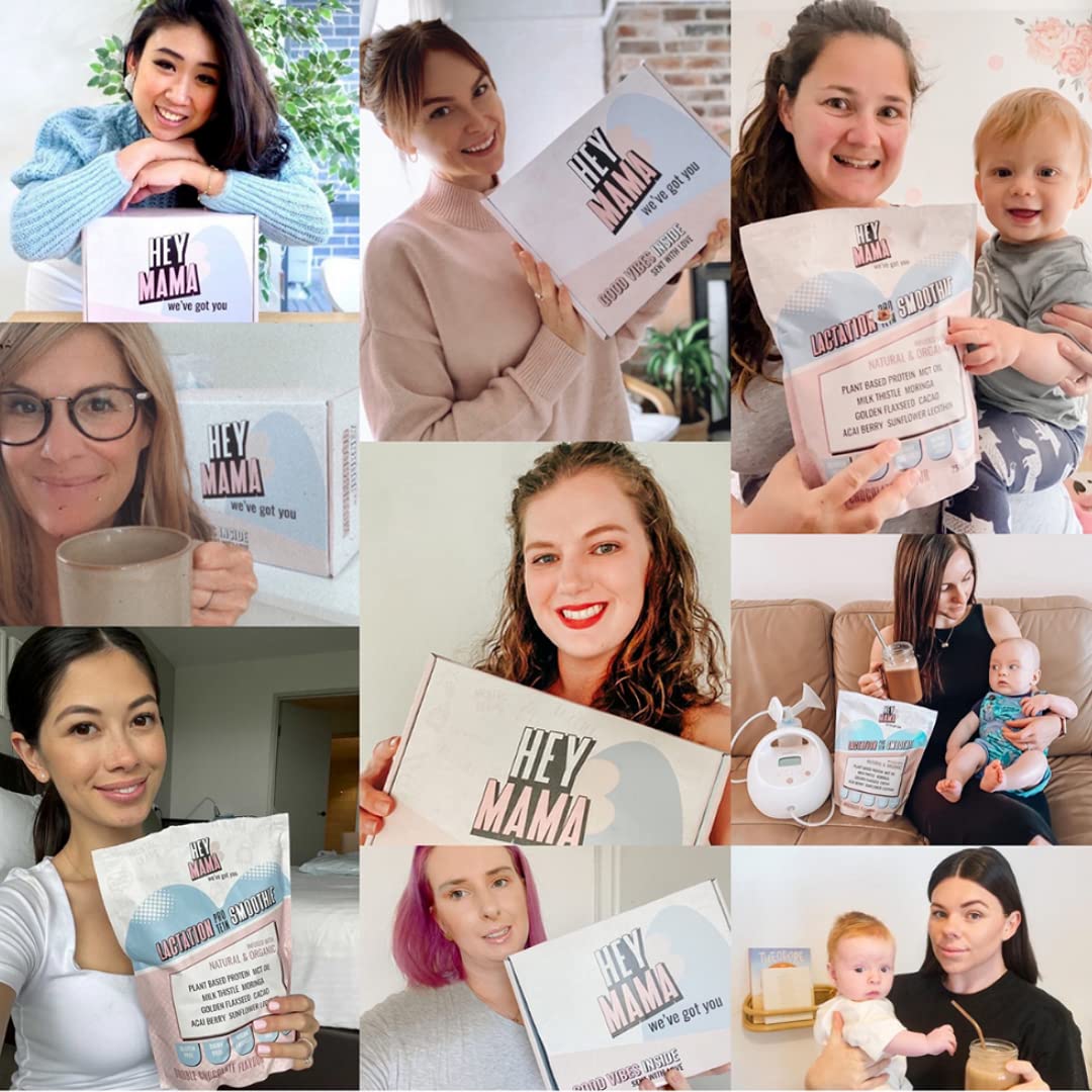 Hey Mama Lactation Supplement Protein Smoothie - Breastfeeding Support, Postpartum Nutrition, Gluten and Dairy Free - 750g Vanilla - 25 Servings…