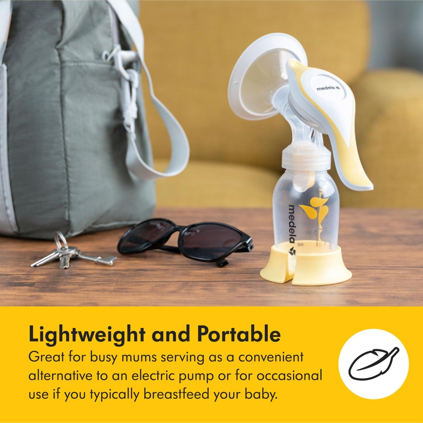 Medela Harmony Manual Breast Pump, Compact Swiss Design with PersonaFit Flex Shields and Medela's 2-Phase Expression Technology