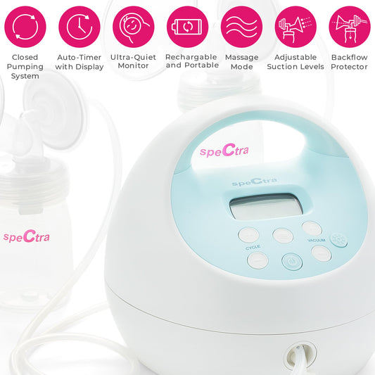 Spectra S1 Plus Hospital Grade Double Electric Breast Pump with Rechargeable Battery