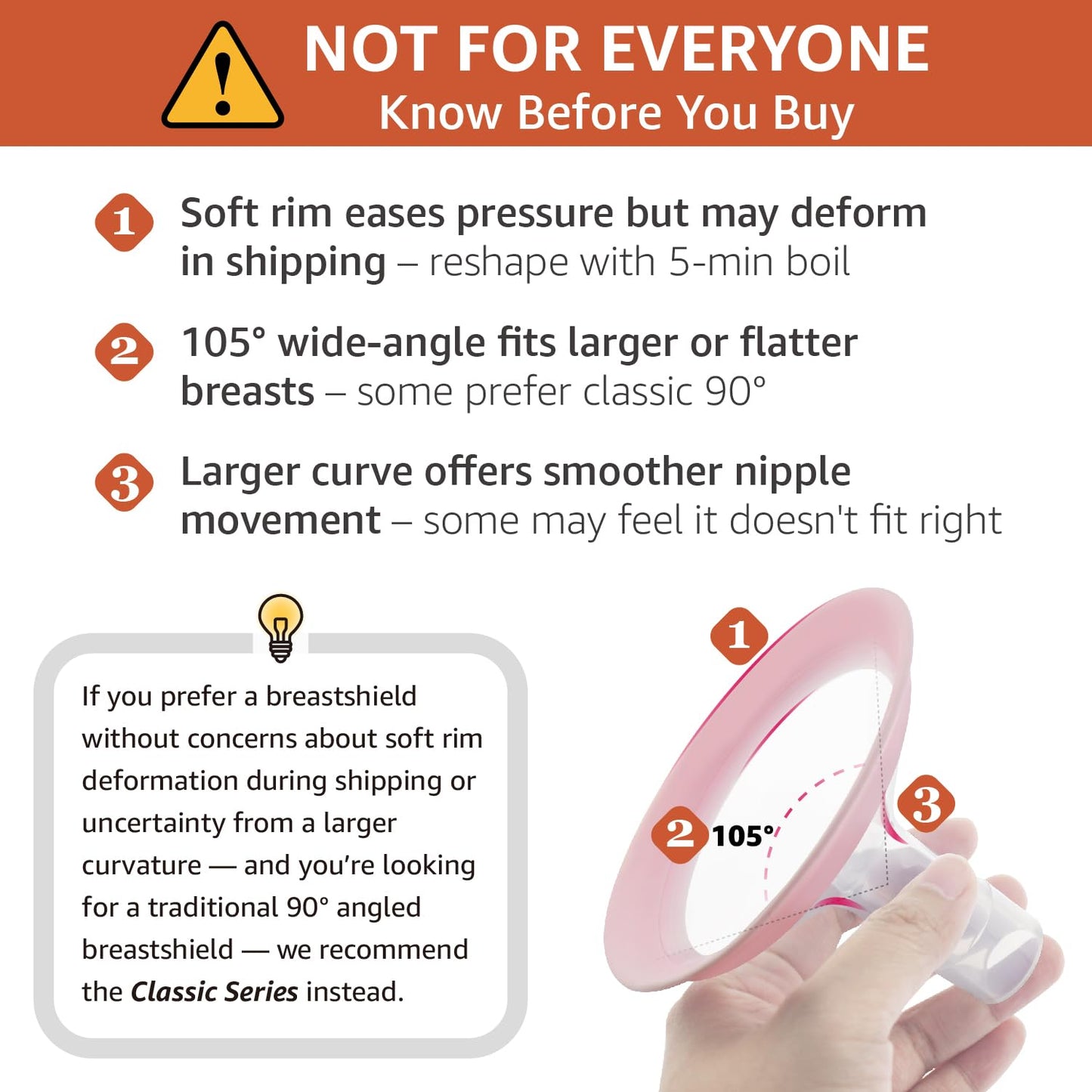 17mm Maymom MyFit Shields, Pano Series; Compatible with Medela Breast Pump- PersonalFit, Freestyle, Harmony, Maxi, Freestyle Flex Connector; Connect to Maymom Widemouth/Narrow Connector, 2pcs