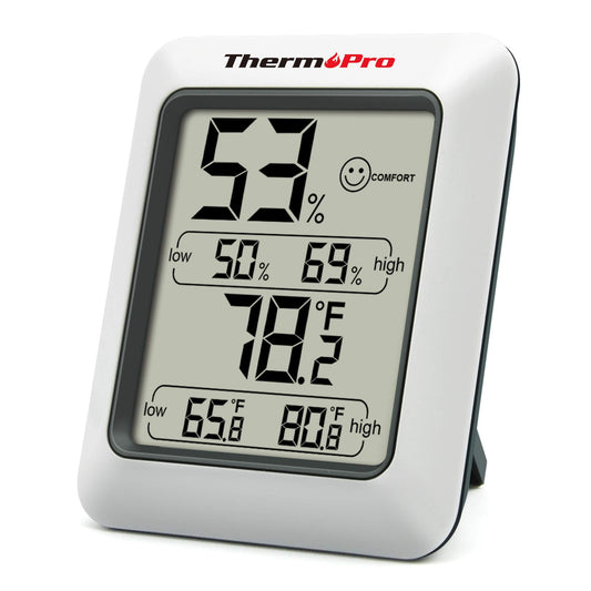 ThermoPro TP50 Digital Hygrometer Indoor Thermometer Humidity Monitor with Temperature Humidity Gauge
