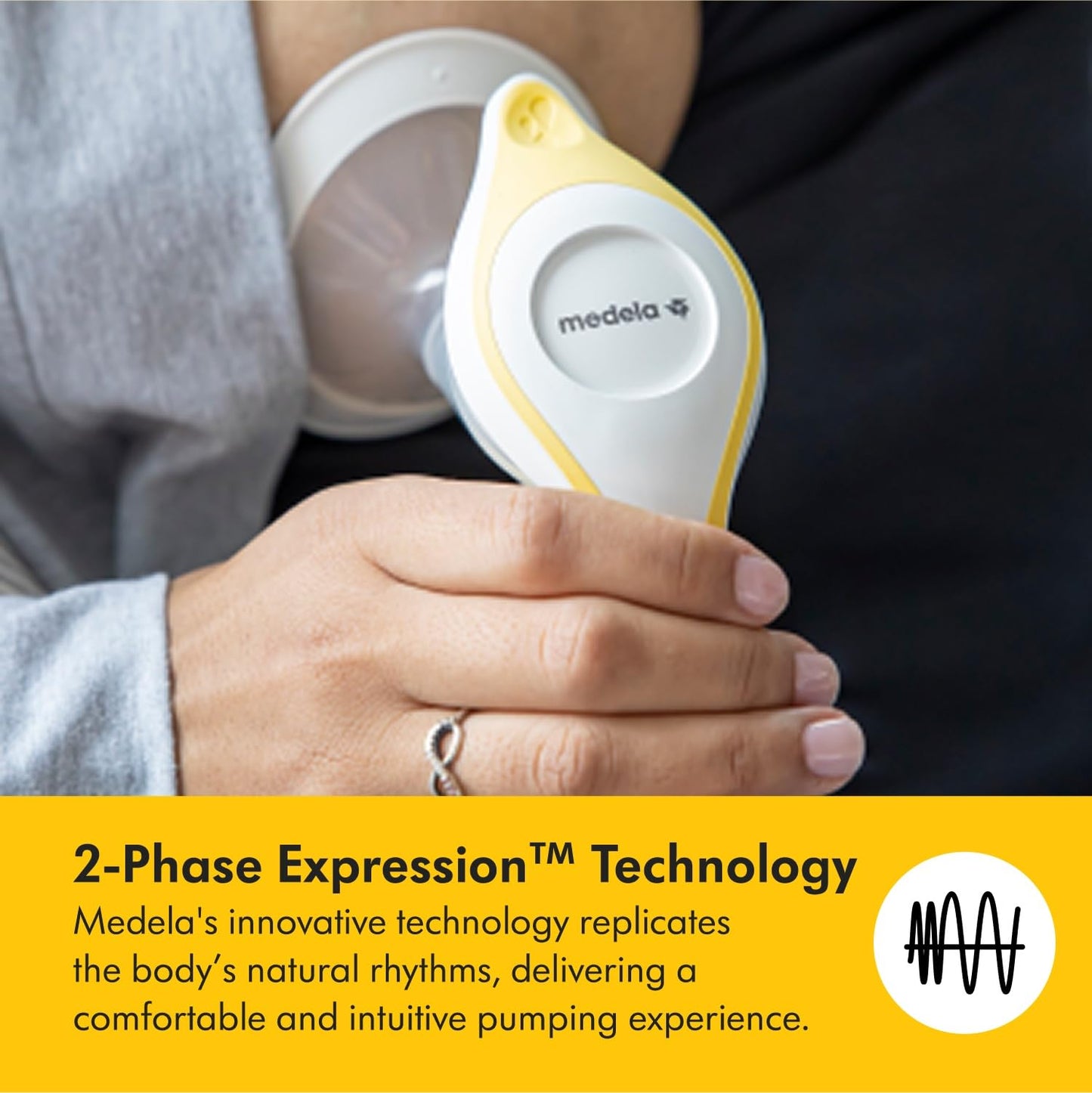 Medela Harmony Manual Breast Pump, Compact Swiss Design with PersonaFit Flex Shields and Medela's 2-Phase Expression Technology