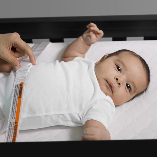 Summer Contoured Changing Pad, 16 x 32 – Comfortable & Secure, with Security Strap and Two High Curved Sides, Easy to Clean